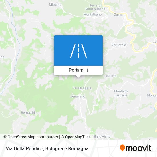 Mappa Via Della Pendice