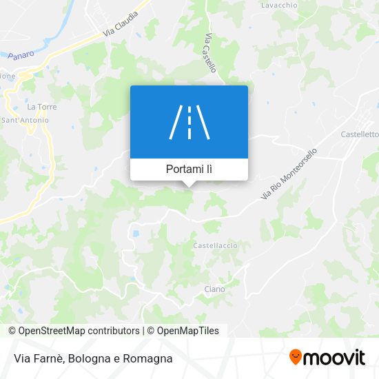Mappa Via Farnè