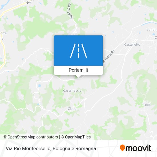 Mappa Via Rio Monteorsello