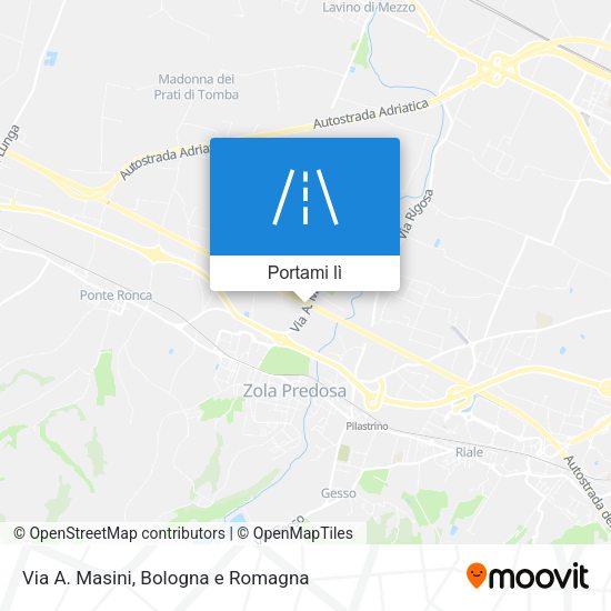 Mappa Via A. Masini