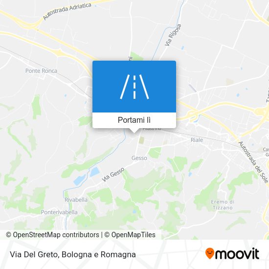 Mappa Via Del Greto