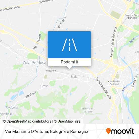 Mappa Via Massimo D'Antona