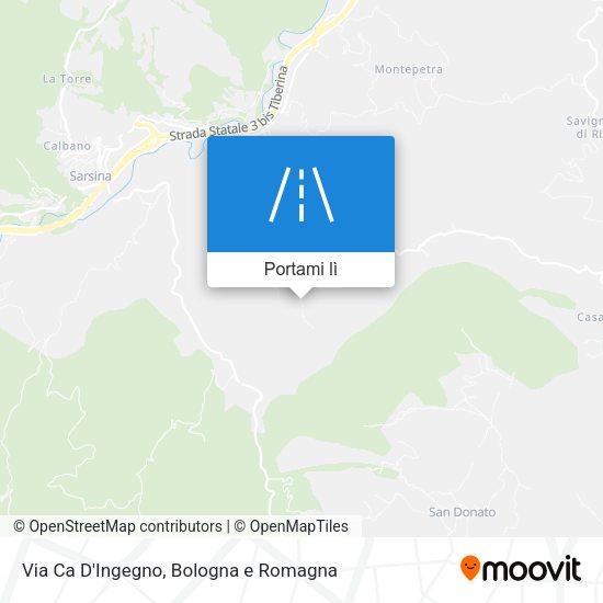 Mappa Via Ca D'Ingegno