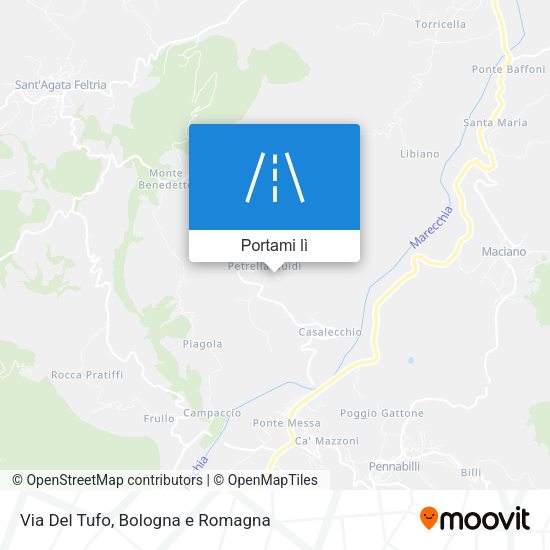 Mappa Via Del Tufo