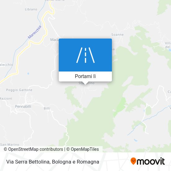 Mappa Via Serra Bettolina