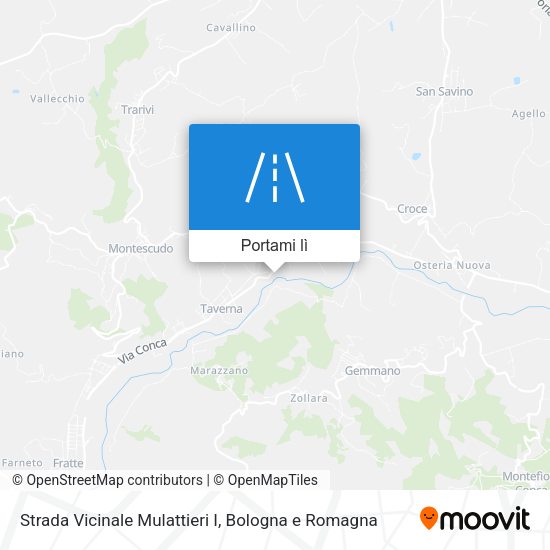 Mappa Strada Vicinale Mulattieri I