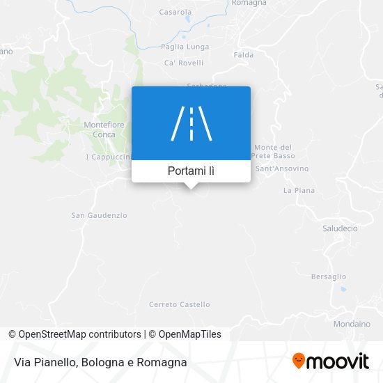 Mappa Via Pianello