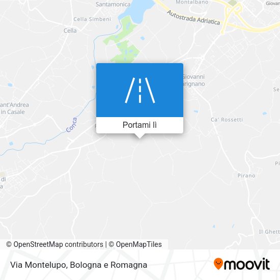 Mappa Via Montelupo