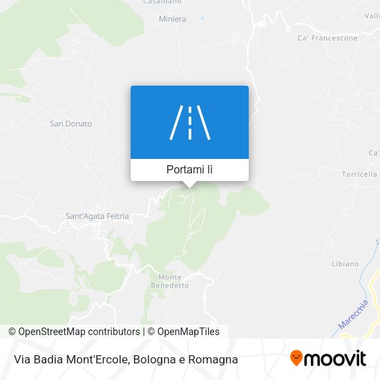 Mappa Via Badia Mont'Ercole