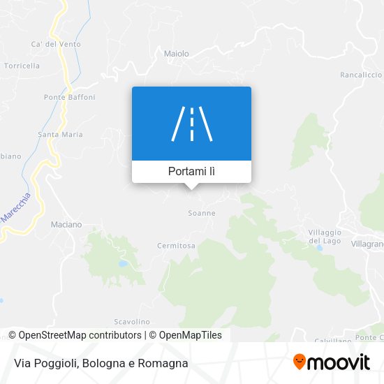 Mappa Via Poggioli