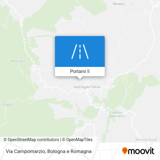 Mappa Via Campomarzio