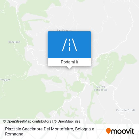 Mappa Piazzale Cacciatore Del Montefeltro