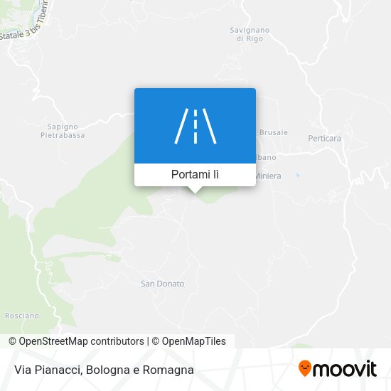 Mappa Via Pianacci