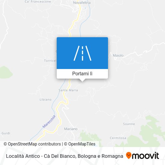Mappa Località Antico - Cà Del Bianco