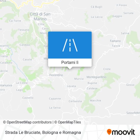 Mappa Strada Le Bruciate