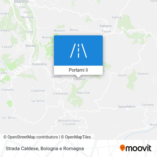 Mappa Strada Caldese
