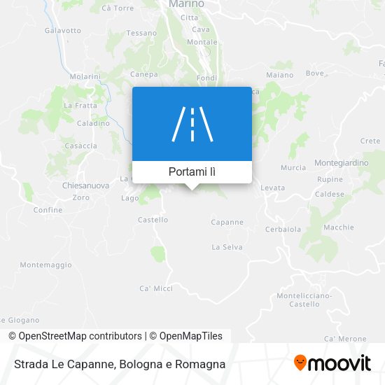 Mappa Strada Le Capanne