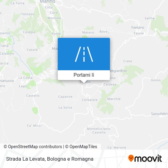 Mappa Strada La Levata