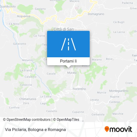 Mappa Via Piclaria