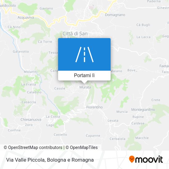 Mappa Via Valle Piccola