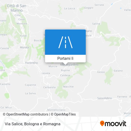 Mappa Via Salice