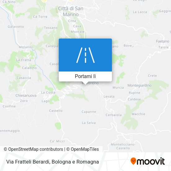 Mappa Via Fratteli Berardi