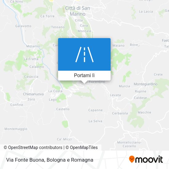 Mappa Via Fonte Buona