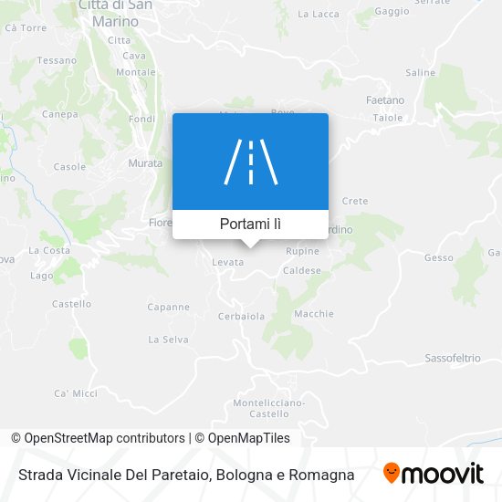 Mappa Strada Vicinale Del Paretaio