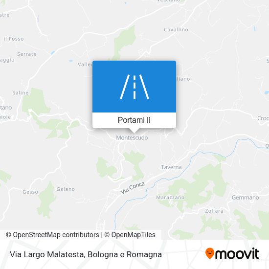 Mappa Via Largo Malatesta