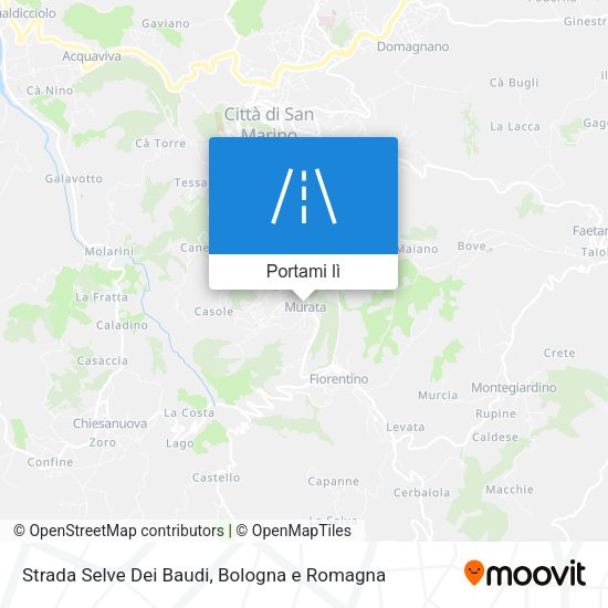 Mappa Strada Selve Dei Baudi