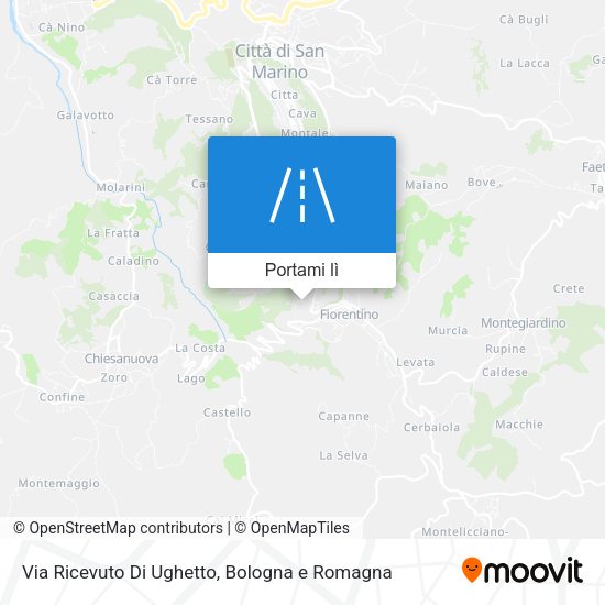 Mappa Via Ricevuto Di Ughetto