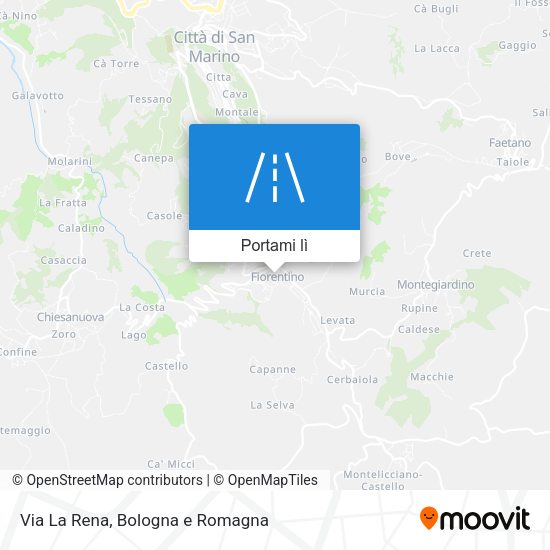 Mappa Via La Rena