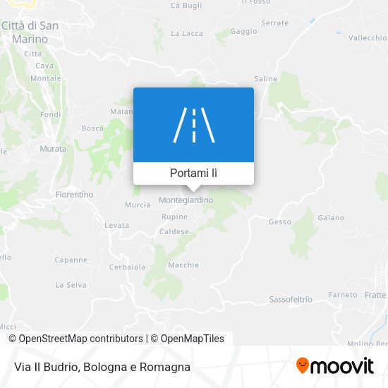 Mappa Via Il Budrio