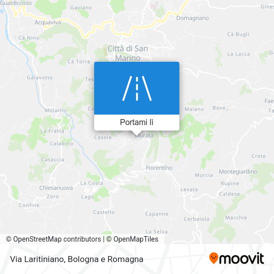 Mappa Via Laritiniano