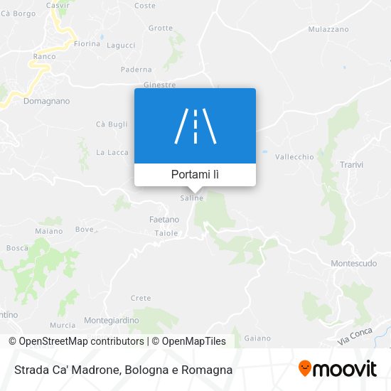 Mappa Strada Ca' Madrone