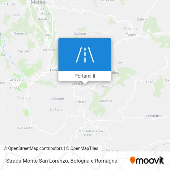 Mappa Strada Monte San Lorenzo
