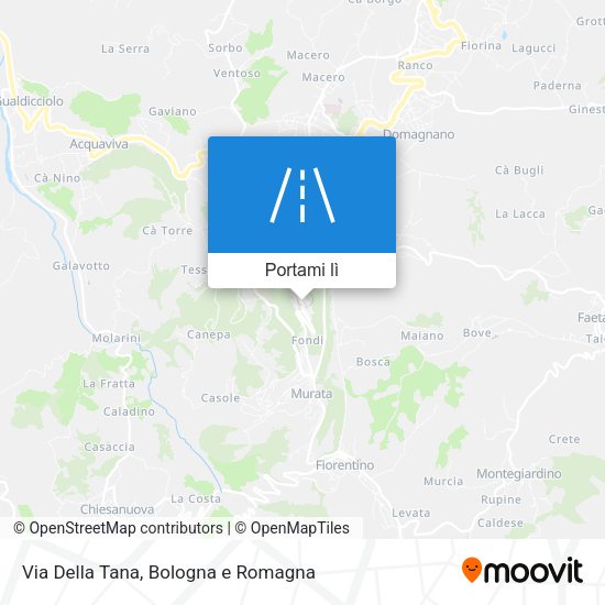 Mappa Via Della Tana