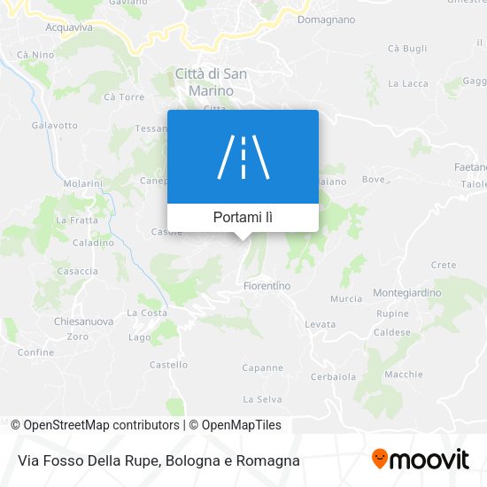 Mappa Via Fosso Della Rupe