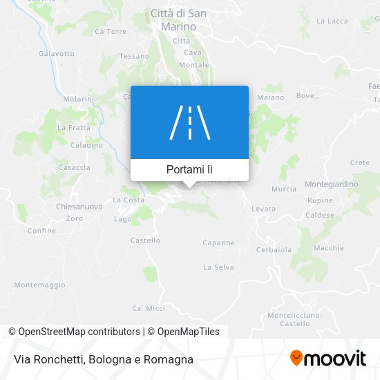 Mappa Via Ronchetti