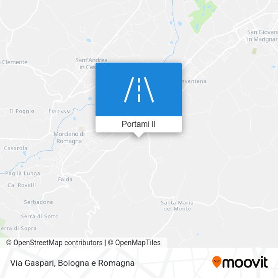 Mappa Via Gaspari
