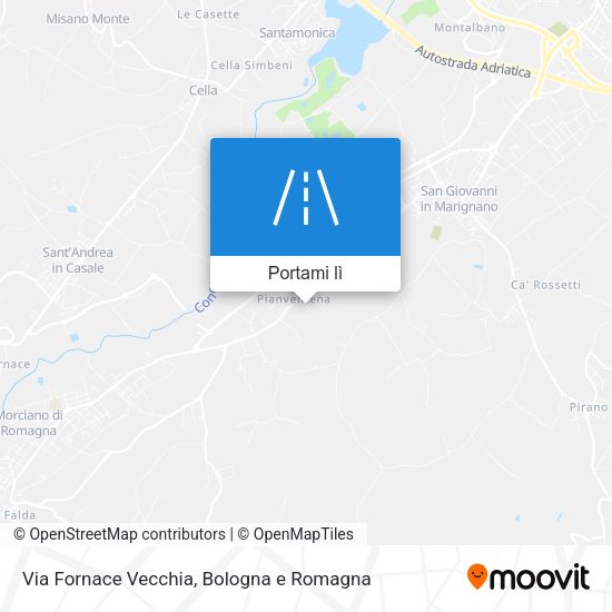 Mappa Via Fornace Vecchia