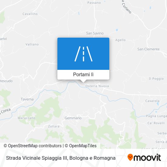Mappa Strada Vicinale Spiaggia III