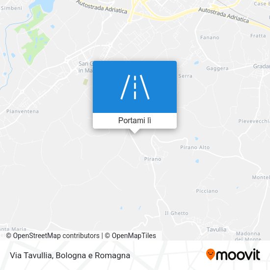 Mappa Via Tavullia