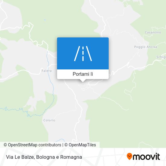 Mappa Via Le Balze