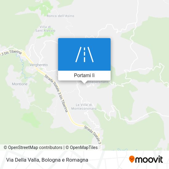 Mappa Via Della Valla