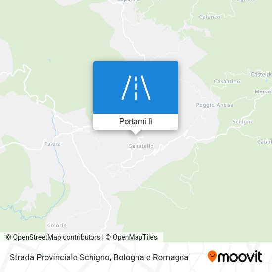 Mappa Strada Provinciale Schigno