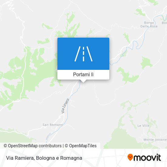 Mappa Via Ramiera