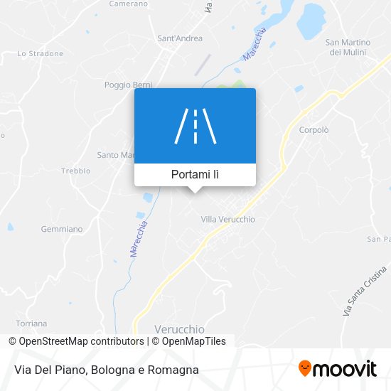 Mappa Via Del Piano
