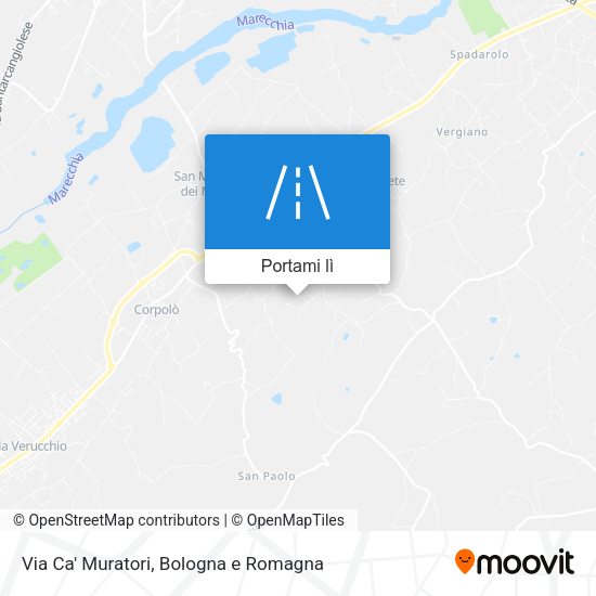Mappa Via Ca' Muratori