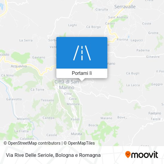 Mappa Via Rive Delle Seriole